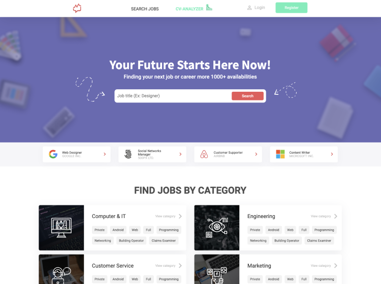 Project Screenshot - https://work.cgpsystems.cz/Jobily/