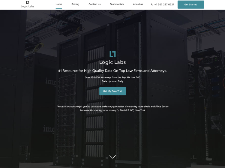 Project Screenshot - http://www.logiclabsllc.com