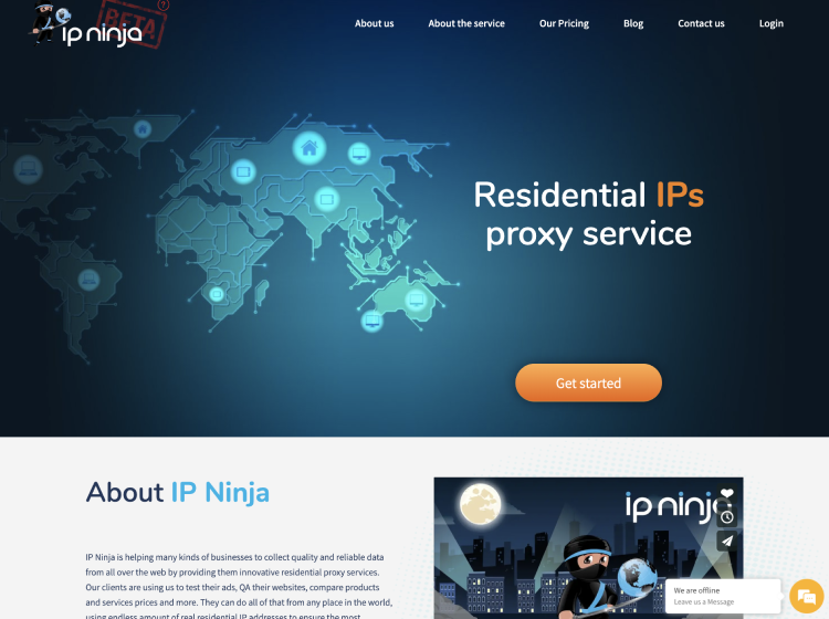 Project Screenshot - https://ipninja.io
