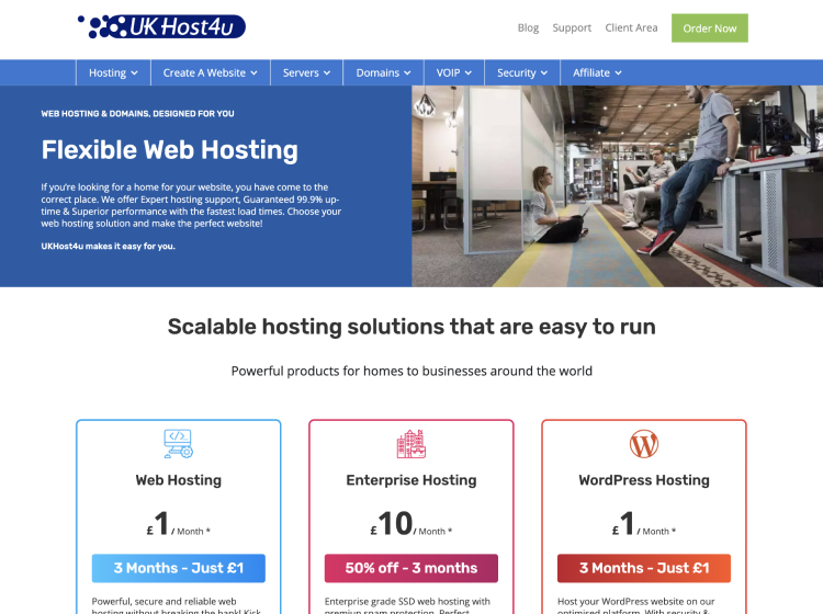 Project Screenshot - https://www.ukhost4u.com