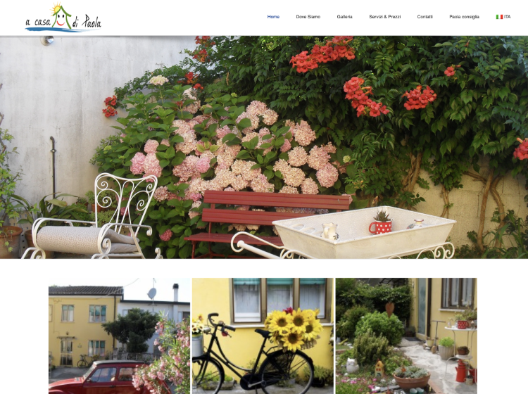 Project Screenshot - http://www.casadipaola.it/