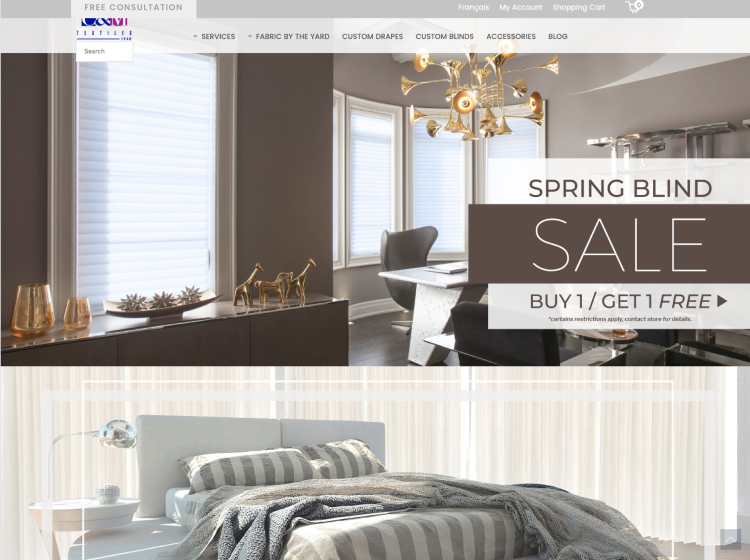 Project Screenshot - https://cmtextiles.com